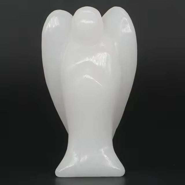 Statuette "Ange Protecteur" en Pierre Naturelle - Bijou de Bien-être et Amour