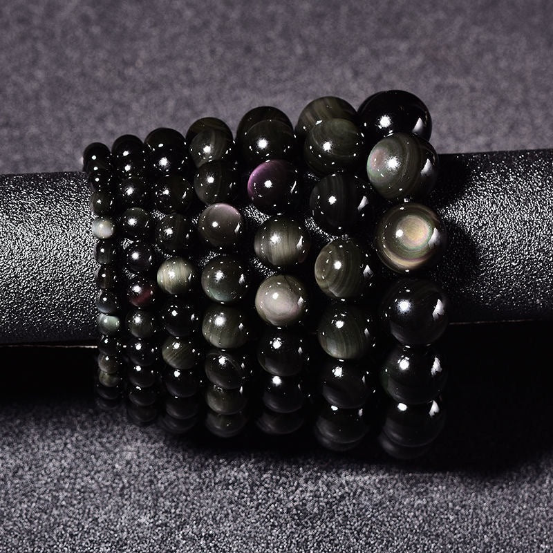 Bracelet "Guidance" en Obsidienne Œil Céleste - Bijou de Bien-être et Harmonie