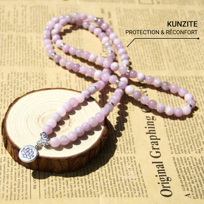 Bracelet Multi-tours "Aura Lumineuse" en Kunzite - Bijou de Bien-être et Harmonie