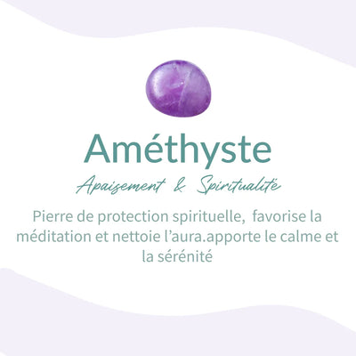 Bracelet "Amour & Spiritualité" en Améthyste & Quartz Rose - Bijou de Bien-être et Amour