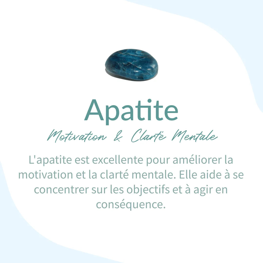 Bracelet "Clarté Intérieure" en Apatite - Bijou de Bien-être et Harmonie