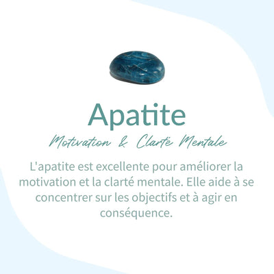 Bracelet "Clarté Intérieure" en Apatite - Bijou de Bien-être et Harmonie