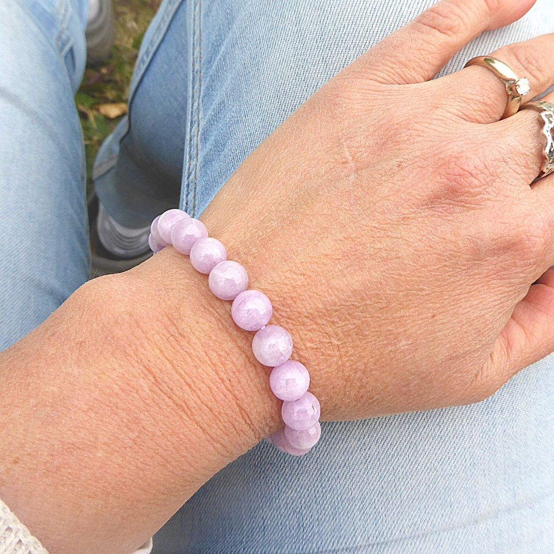 Bracelet "Calme Émotionnel" en Kunzite - Bijou de Bien-être et Harmonie