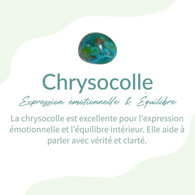 Bracelet "Équilibre Intérieur" en Oeil de Taureau & Chrysocolle - Bijou de Bien-être et Harmonie