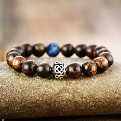 Bracelet "Zen" en Bronzite & Sodalite - Bijou de Bien-être et Harmonie