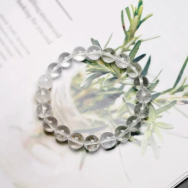 Bracelet "Harmonie Pure" en Cristal de Roche - Bijou de Bien-être et Harmonie