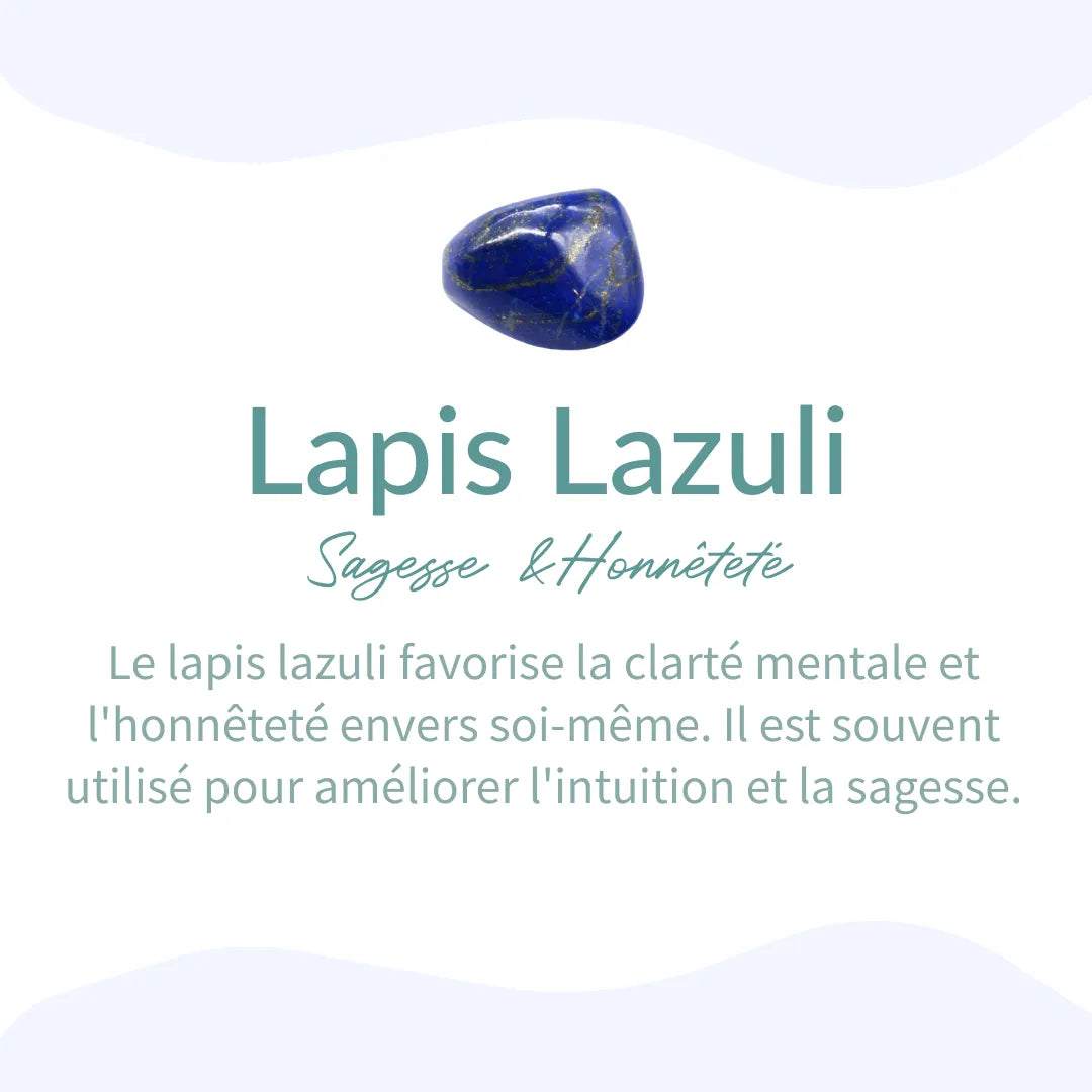 Bracelet "Expression" en Lapis Lazuli - Bijou de Bien-être et Harmonie