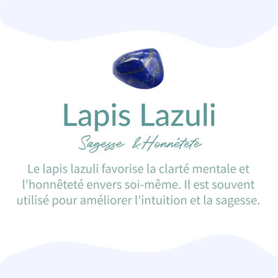 Bracelet "Expression" en Lapis Lazuli - Bijou de Bien-être et Harmonie