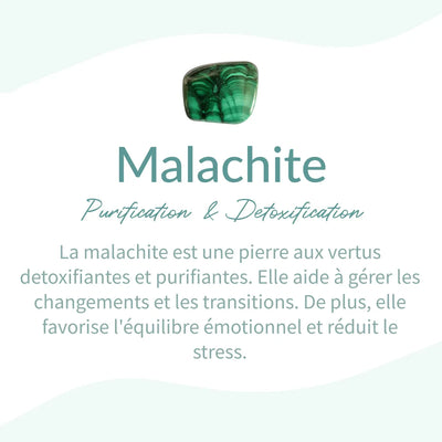 Bracelet "Purification" en Malachite - Bijou de Bien-être et Harmonie