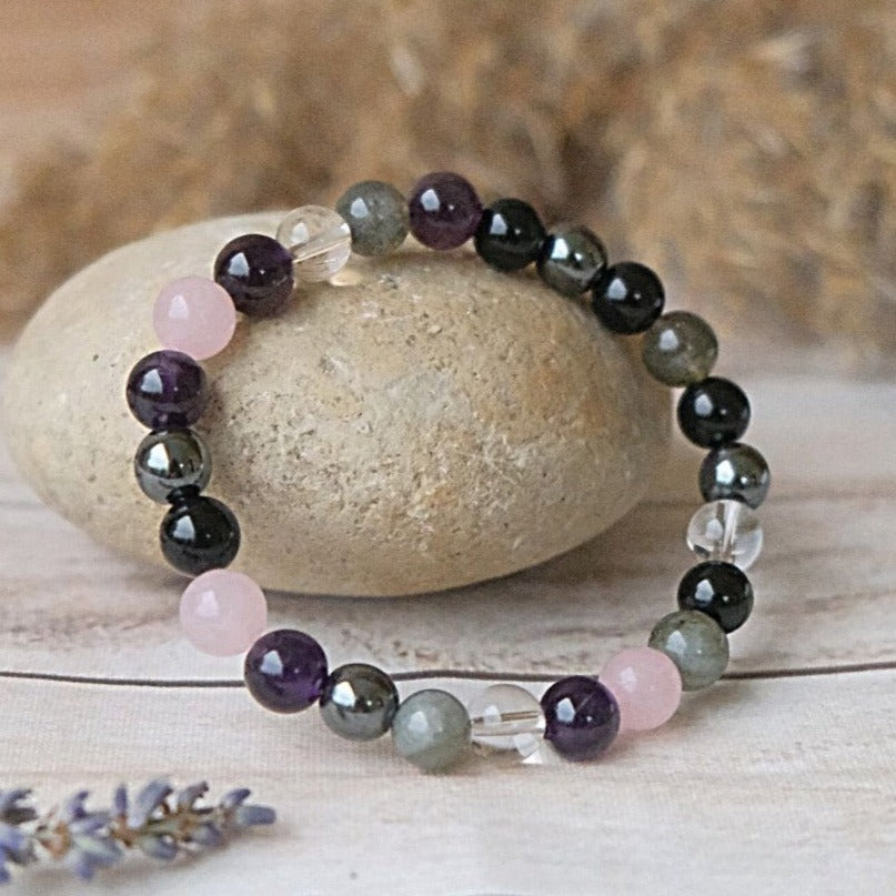 Bracelet "Haute Vibration" en Pierres Naturelles - Bijou de Bien-être et Harmonie