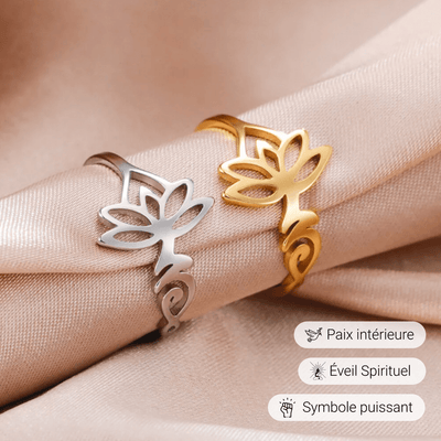 Bague Symbole Lotus Unalome - Bijou de Bien-être et Harmonie