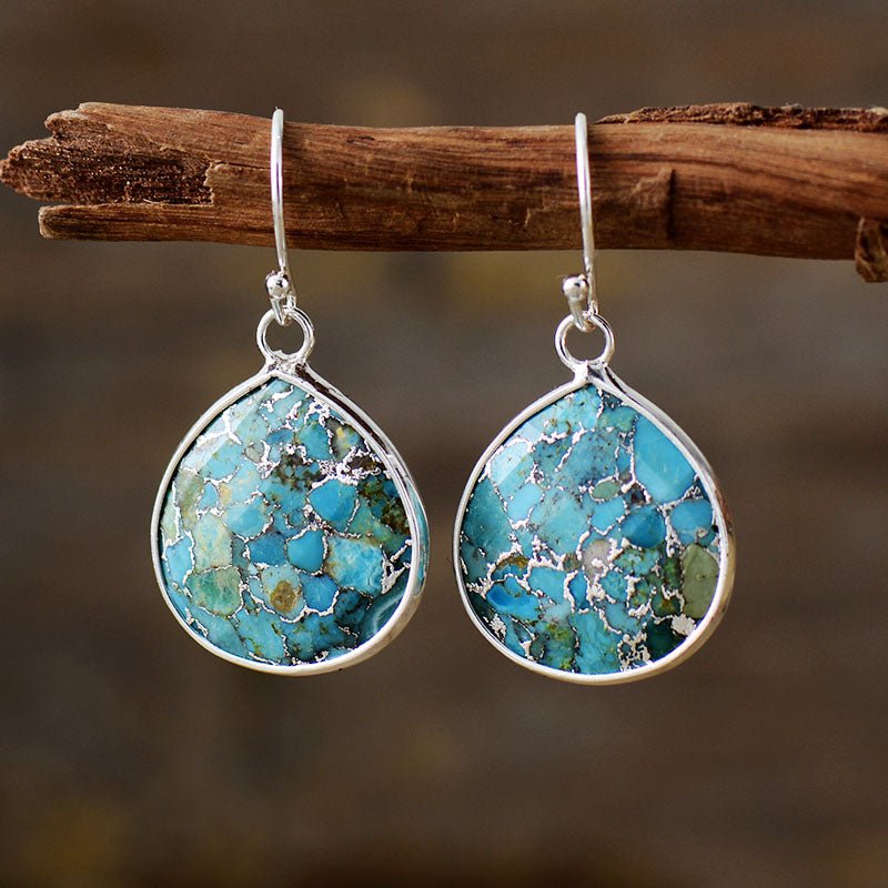 Boucles d'Oreilles en Turquoise - Bijou de Bien-être et Harmonie