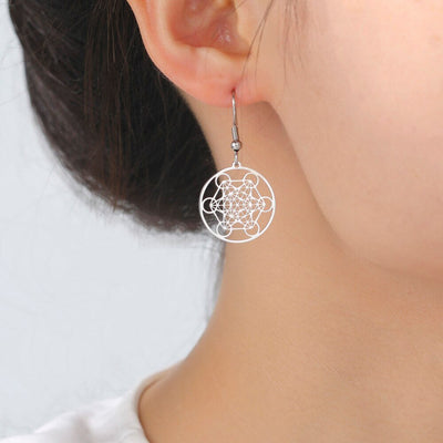 Boucles d'Oreilles Métatron - Bijou de Bien-être et Harmonie