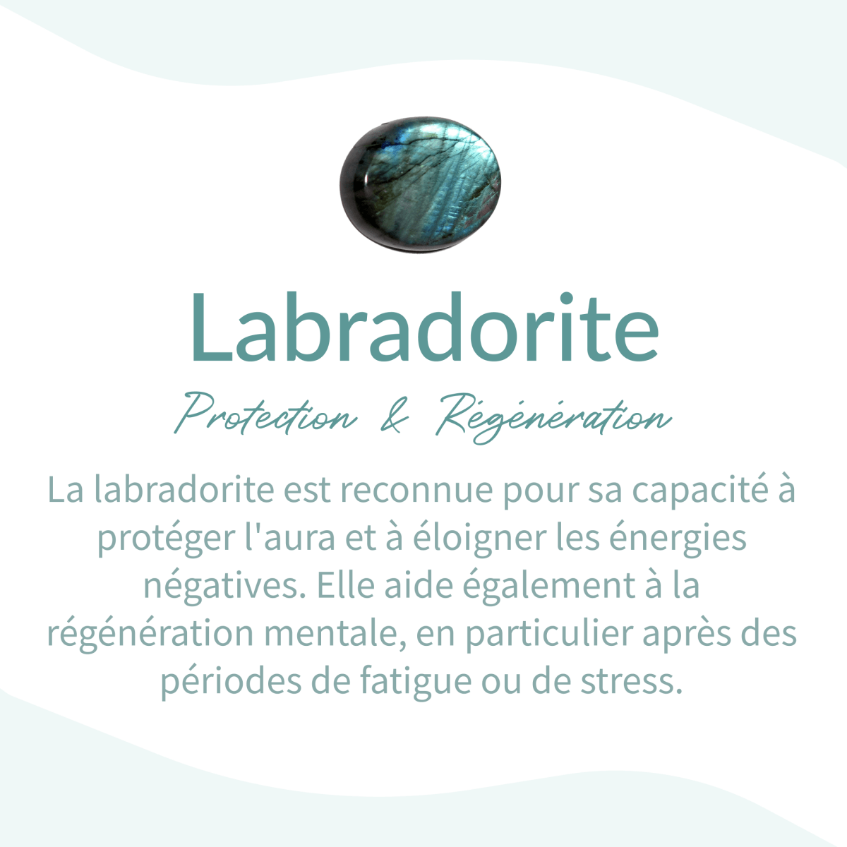 Ensemble "Force Intérieure & Protection" en Labradorite, Pierre de Lune, Aigue-Marine & Tourmaline Noire - Bijou de Bien-être et Harmonie