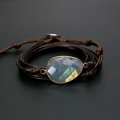 Bracelet "Libération" en Labradorite - Bijou de Bien-être et Harmonie