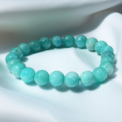 Bracelet "Océan Paisible" en Amazonite Haute Qualité - Bijou de Bien-être et Harmonie