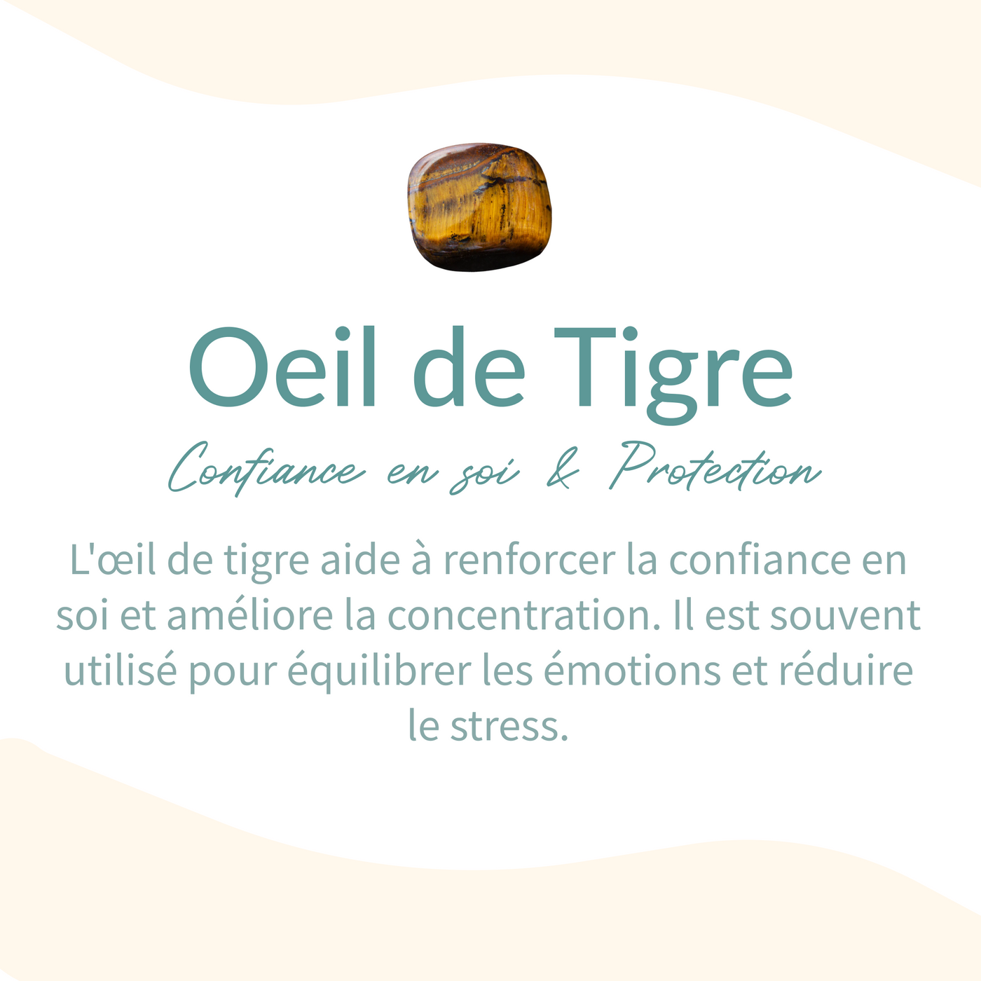 Bracelet "Confiance & Sécurité" en Oeil de Tigre - Bijou de Bien-être et Harmonie