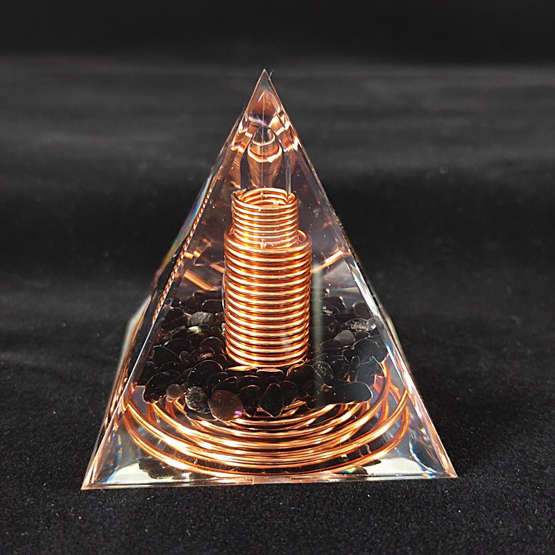 Orgonite "Protection Énergétique Amplifiée" en Obsidienne - Bijou de Bien-être et Harmonie