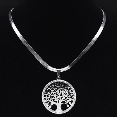 Pendentif Arbre de Vie Scintillant - Bijou de Bien-être et Harmonie