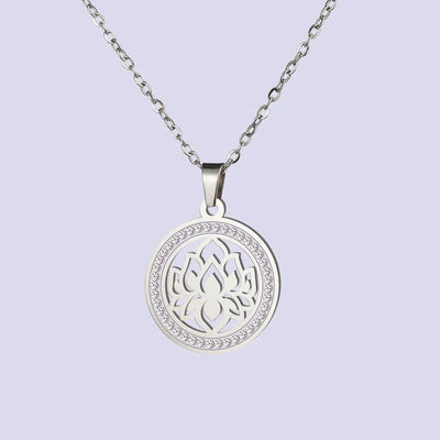 Pendentif "Fleur de Lotus Étincelant" - Bijou de Bien-être et Harmonie