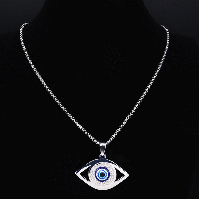 Pendentif Oeil Bleu - Protection du Mauvais Oeil - Bijou de Bien-être et Harmonie