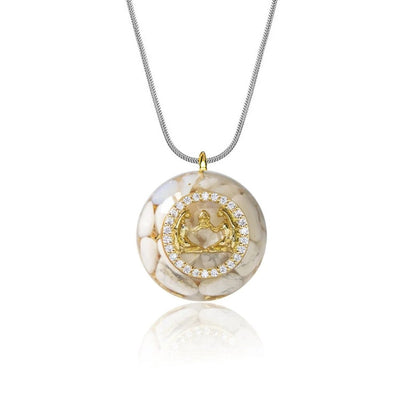 Pendentif Orgonite "Signe Astrologique" en Pierre Naturelle - Bijou de Bien-être et Harmonie