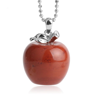 Pendentif "Pomme" en Pierre Naturelle - Bijou de Bien-être et Harmonie