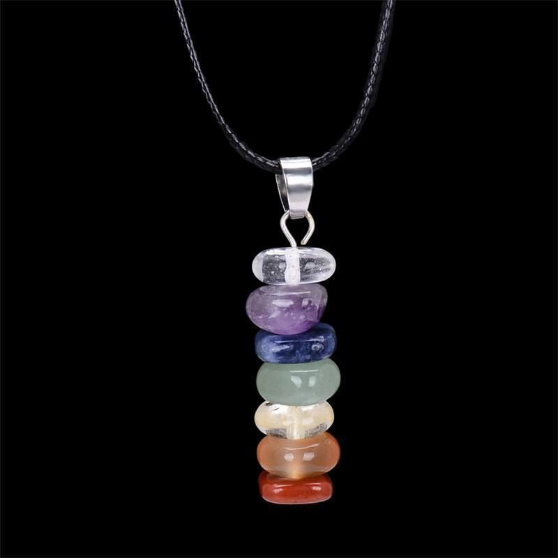 Pendentif "Rivière des Chakras" - Bijou de Bien-être et Harmonie