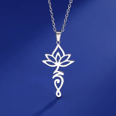 Pendentif Unalome Lotus Sacré - Bijou de Bien-être et Harmonie