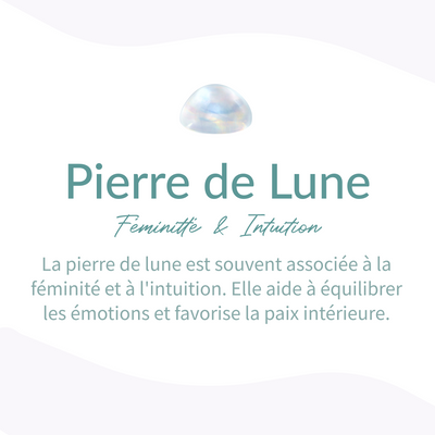 Bracelet "Sensibilité Féminine" en Pierre de Lune - Bijou de Bien-être et Harmonie