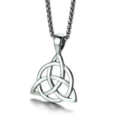 Pendentif "Triquetra" en Acier Inoxydable - Bijou de Bien-être et Harmonie